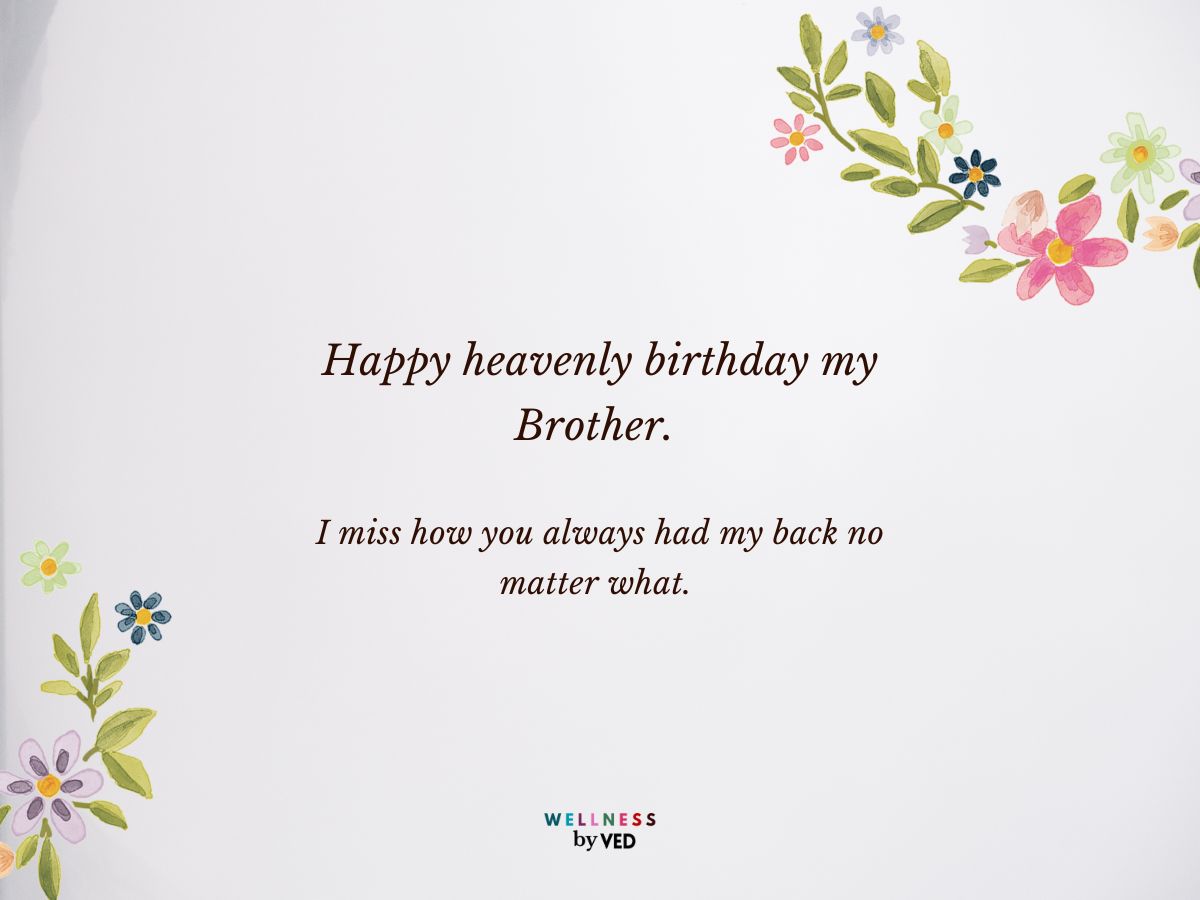 Happy heavenly birthday my brother i miss how you always had my back no matter what