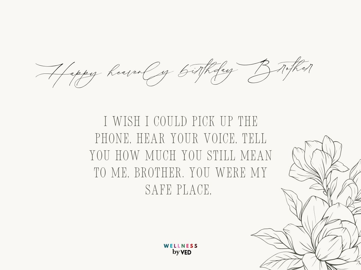 Happy heavenly birthday brother with white background 