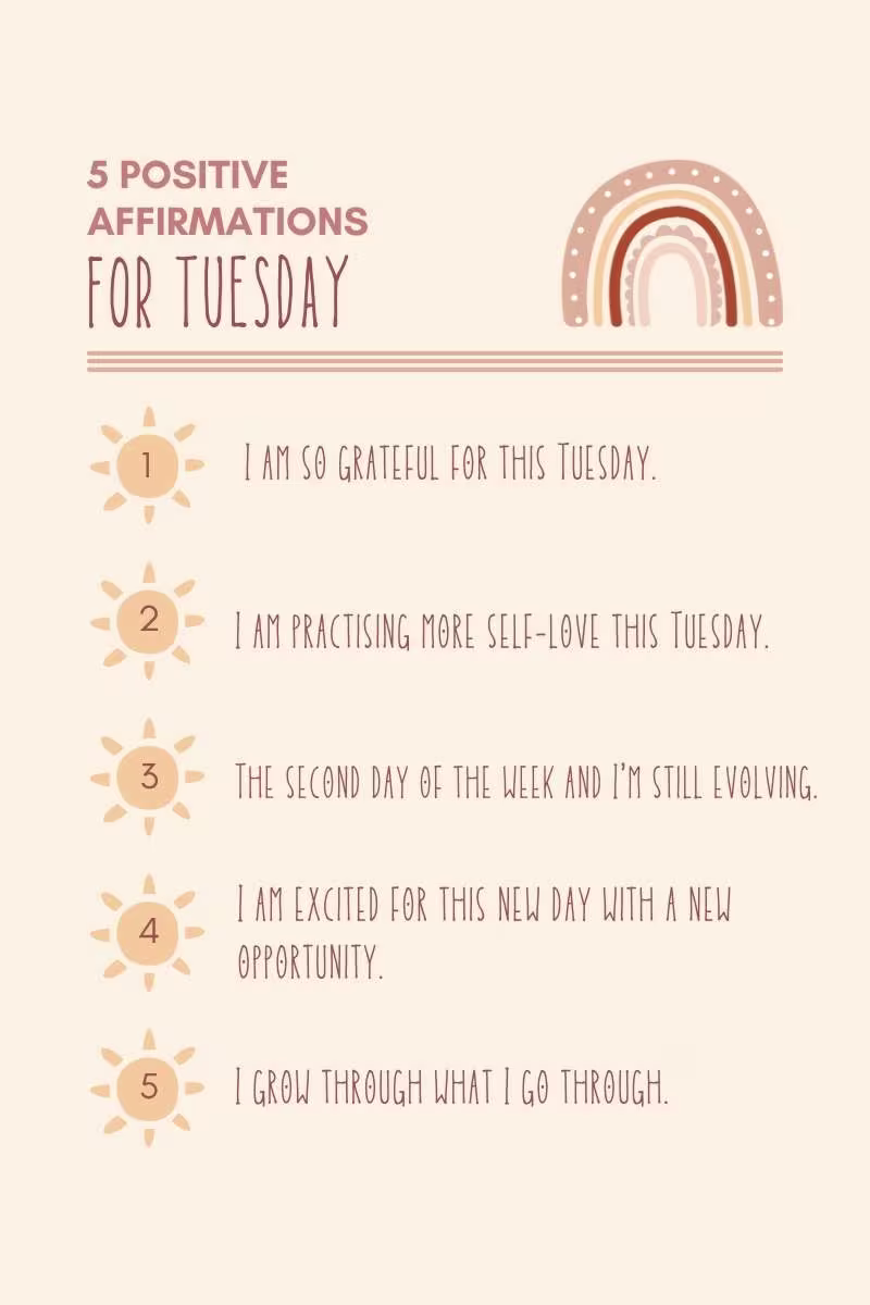 Tuesday affirmations 