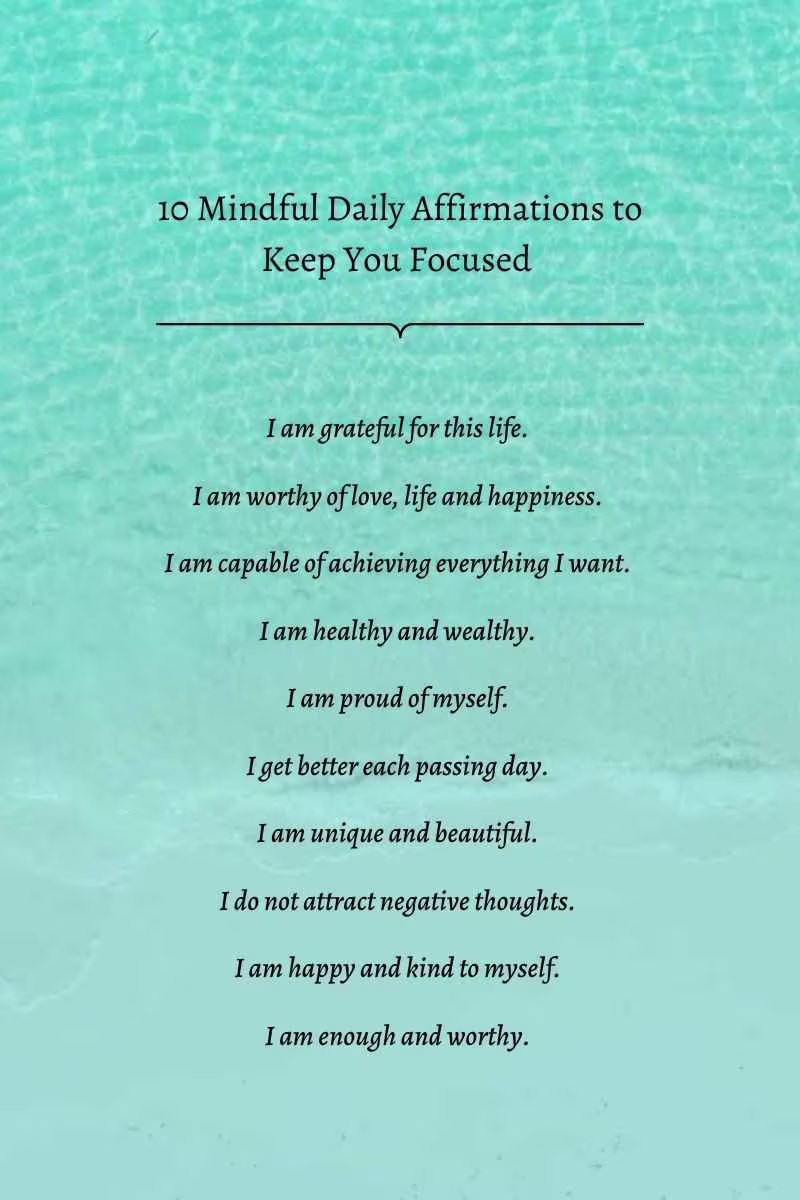 Daily affirmations