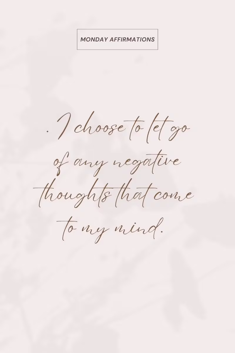 Monday affirmations 