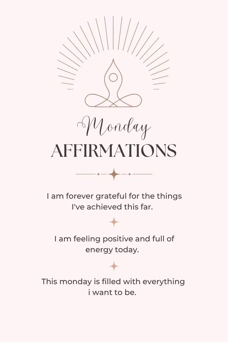 Monday affirmations 