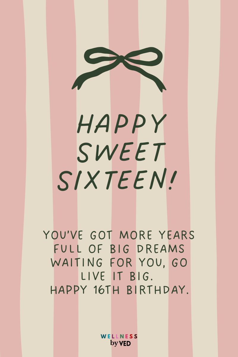 Happy Sweet 16 Birthday Wishes